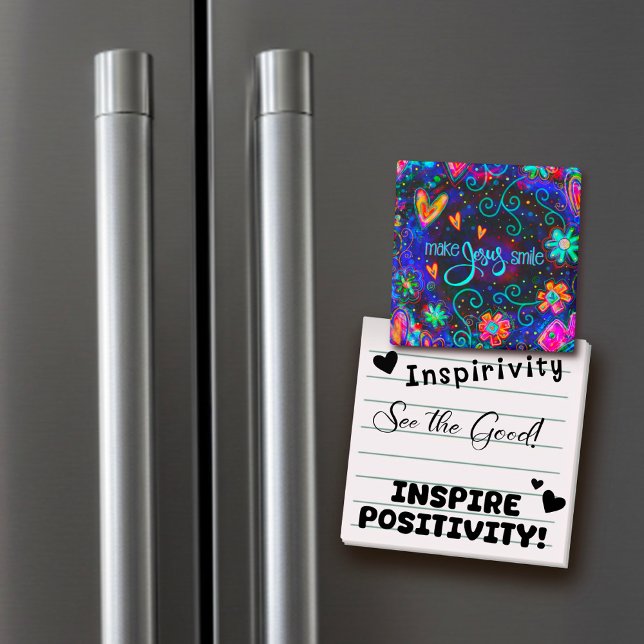 Íman Faça Jesus sorrir inspirivência divertida Incentiv (Criador carregado)