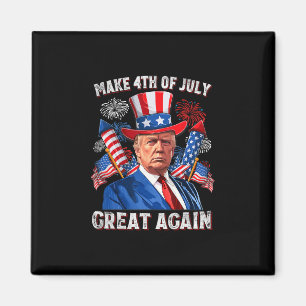 Íman Faça o Dia 4 de Julho Grande Novamente Trump Fogos