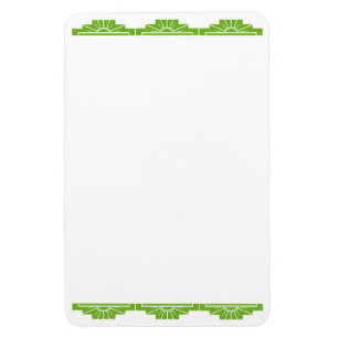 Íman Faça o seu próprio - Art Deco Sunburst White e L