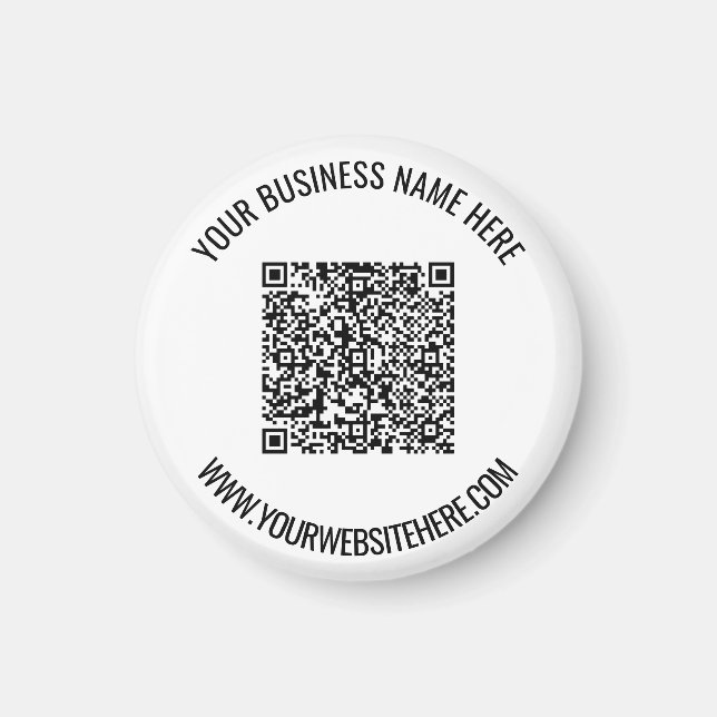 Íman Faça o Upload do Seu Código QR e Ímã de Presente d (Frente)