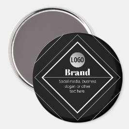 Íman Faça o Upload do Seu Logotipo e Design de Texto Pe
