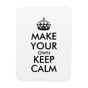 Íman Faça seus próprios manter a calma - preto