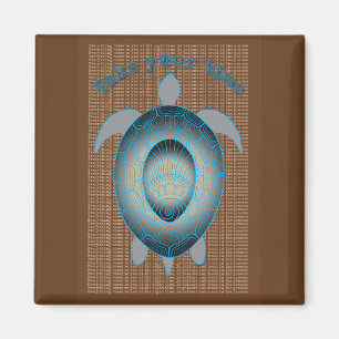 Íman Faça sua citação motivadora da tartaruga do tempo