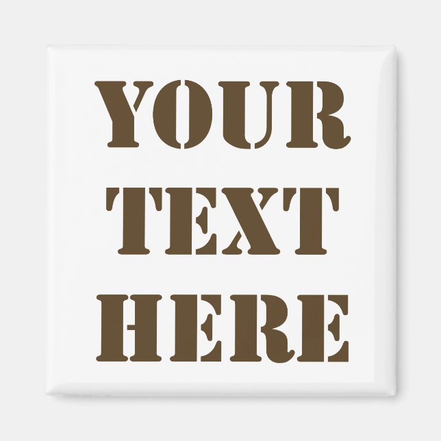 Íman Faça sua própria imã de geladeira (Frente)