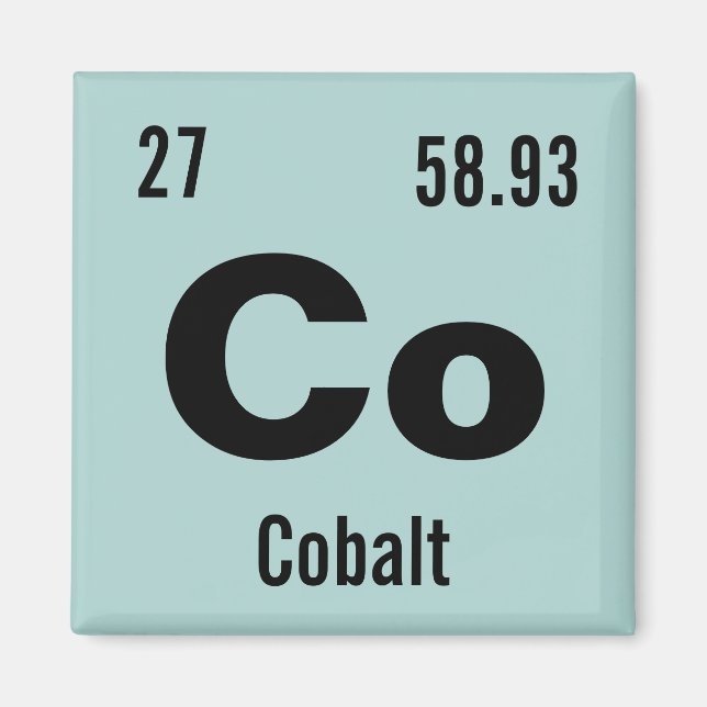 Íman Faça sua própria Mesa periódica dos elementos (Frente)