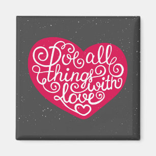 Íman Faça todas as coisas com vermelho do amor