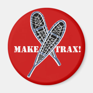 Íman Faça Trax! calçados cruzados ímã snowshoeing d