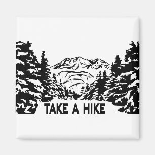 Íman Faça uma citação de Hike, paisagem monocromática d