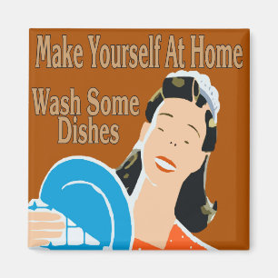 Íman Faça você mesmo em casa Lave pratos