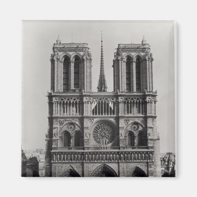 Íman Facade of Notre-Dame, Paris, final do século XIX (Frente)