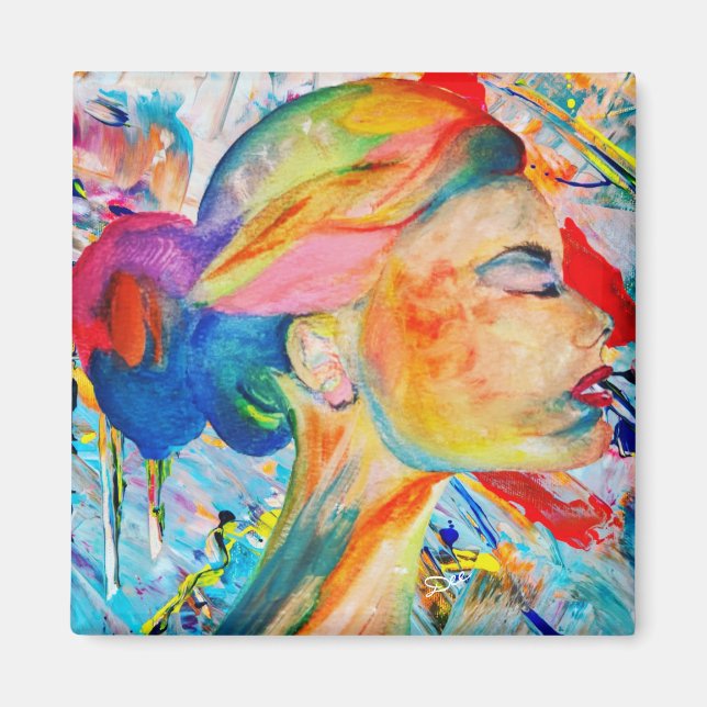 Íman Face a muitas cores (Frente)