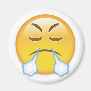 Íman Face Com Olhar Para O Triunfo Emoji