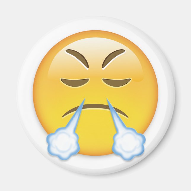 Íman Face Com Olhar Para O Triunfo Emoji (Frente)