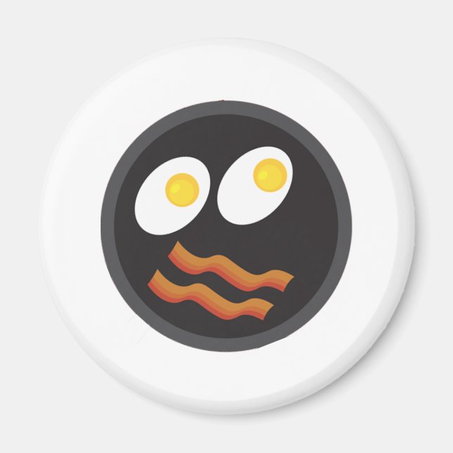 Íman face de bacon e ovos (Frente)