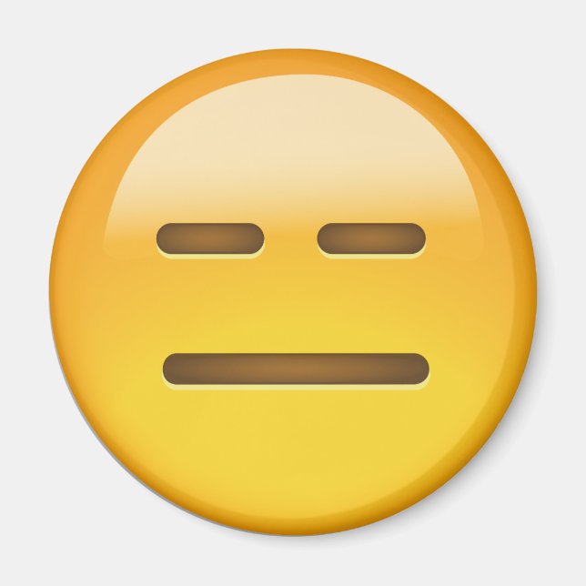 Íman Face sem expressão Emoji (Frente)