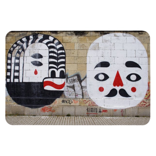 Íman Faces brancas (Horizontal)