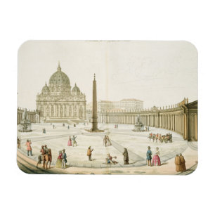 Íman Fachada de St Peter em Roma com a praça em f