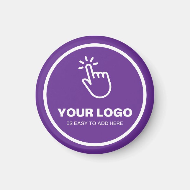 Íman Fácil Carregamento de Logotipo Personalizado Mínim (Frente)