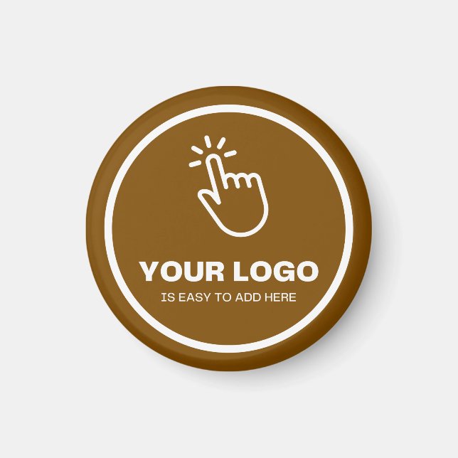 Íman Fácil carregar seu logotipo mínimo personalizado m (Frente)