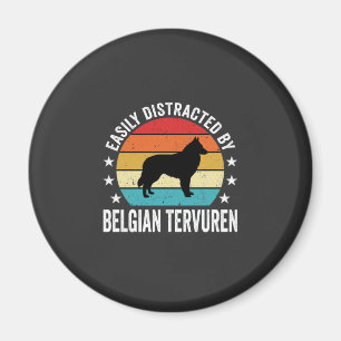 Íman Facilmente Distraído Pelo Cão Tervuren Belga