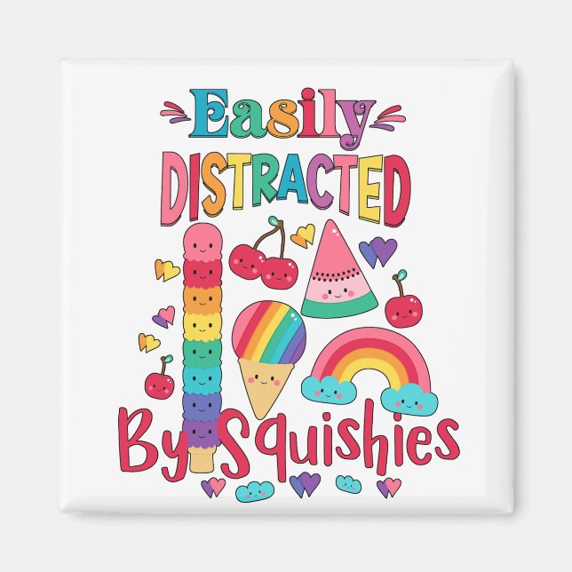 Íman Facilmente Distraído Por Esquis (Frente)