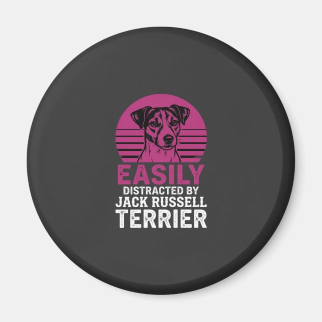 Íman Facilmente Distraído Por Jack Russell Terrier (Frente)