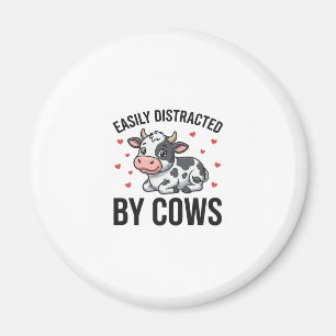 Íman Facilmente Distraído por Vacas Gráfico de Vaca Vin