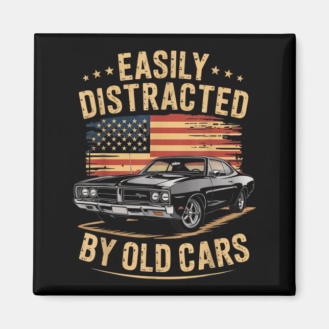 Íman Facilmente Distraído Por Velho Carro Clic Guy Engr (Frente)