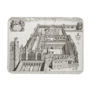 Íman Faculdade nova, Oxford, de "Oxonia Illustrata",