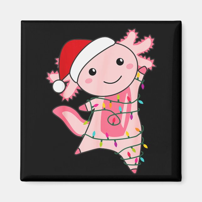 Íman Fada de Natal Axolotl Luz de Natal Axolotl  (Frente)