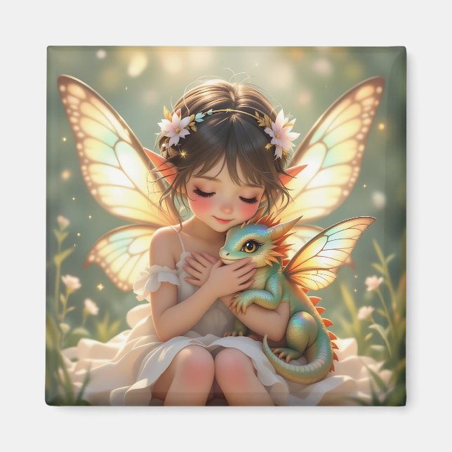 Íman Fada e Dragão | Conto de Fadas Anime Chibi (Frente)