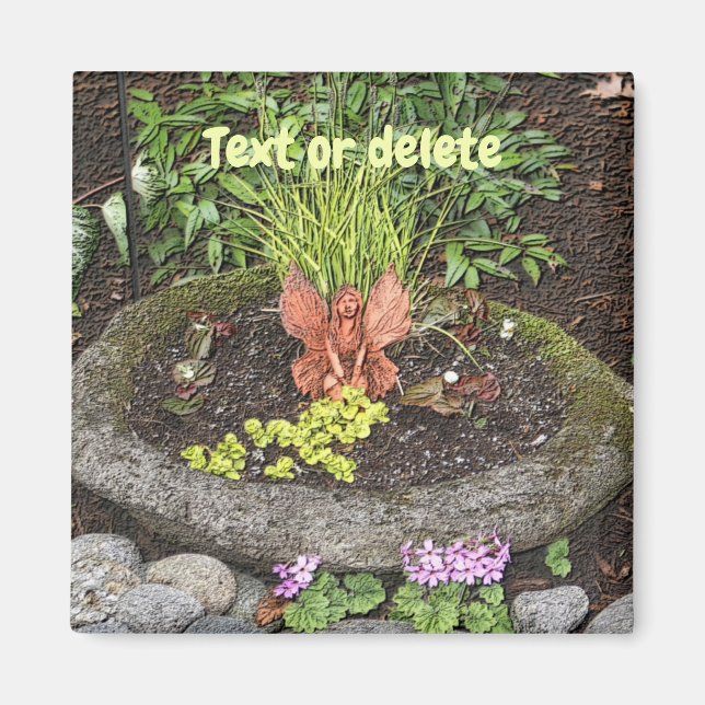 Íman Fada Em Um Jardim Natureza Personalizada (Frente)