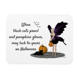 Íman Fada Halloween Com Magneta Flexível De Abóbora