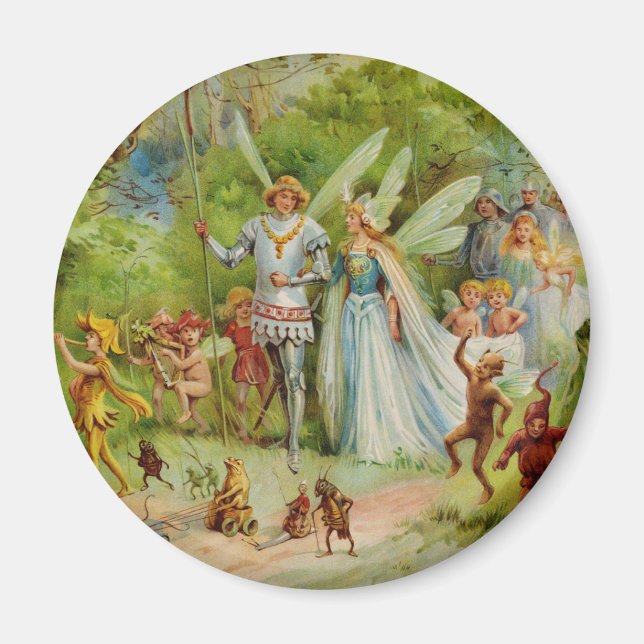 Íman Fada Prince e Thumbelina na Madeira Mágica (Frente)