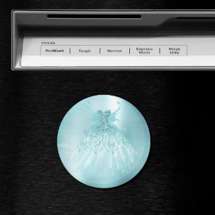 Íman Fada Wing Mint Gown Luxe Pearl Green Aqua Sheen