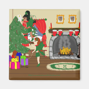 Íman Fadas de Natal Trimmmando o Magneta das Árvores