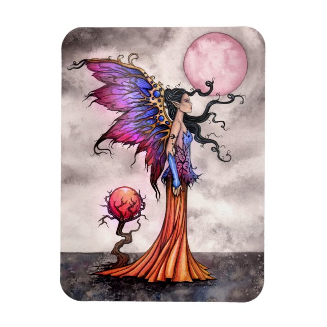 Íman Fae Abigail Fantasy Fairy Vinyl Magnet (Vertical)