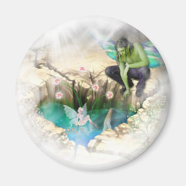 Íman Faerie em Elven Pond Vignette (Frente)