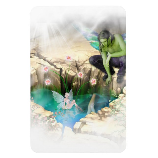 Íman Faerie em Elven Pond Vignette (Vertical)