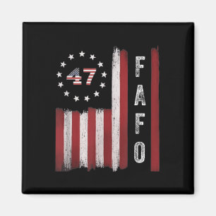 Íman Fafo Flag Trump Funny