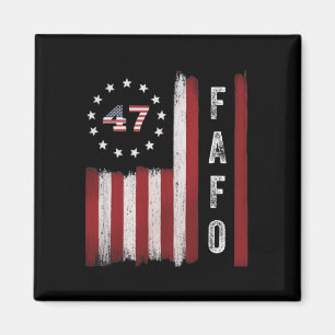 Íman Fafo Flag Trump Funny
