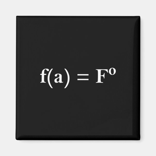 Íman Fafo Math Equation Funny Novelty Math Teacher Nerd (Frente)