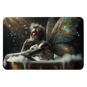 Íman Fairy King toma banho