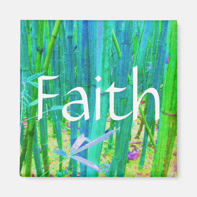 Íman Faith Bamboo Azul e Verde (Frente)