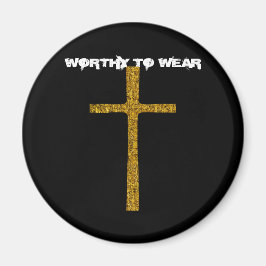 Íman Faith Cross Dourado - Digno De Vestir