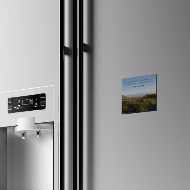 Íman Faith Desert Collection – Matthew 11:28  (Criador carregado)