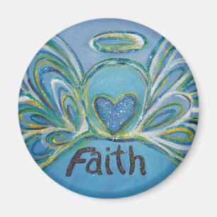 Íman Faith Guardian Angel Word - Magnet Personalizado