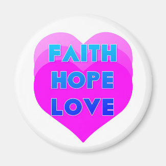 Íman Faith Hope ama Corações Magnetos Inspiracionais