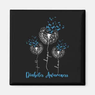 Íman Faith Hope ama Dandelion Flower Diabetes Awarenes