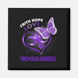 Íman Faith Hope ama Fibromialgia Sensibilização Botão d
